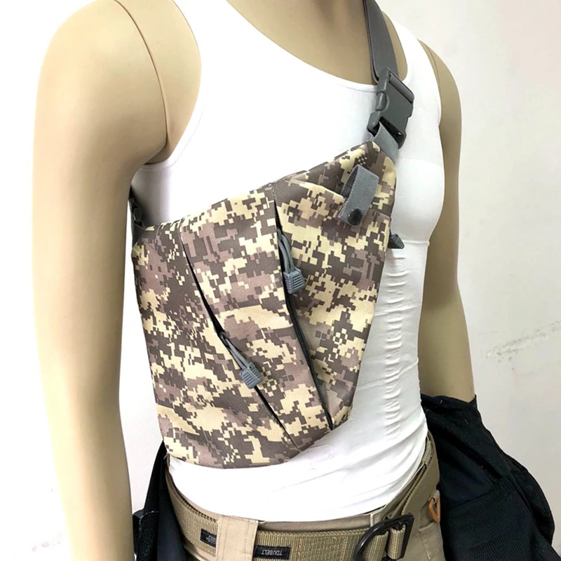 Bolso de hombro Oxford para hombre, bolsa de transporte para pistola militar, hombro izquierdo/derecho, almacenamiento táctico, paquete antirrobo para exteriores - imagen 3