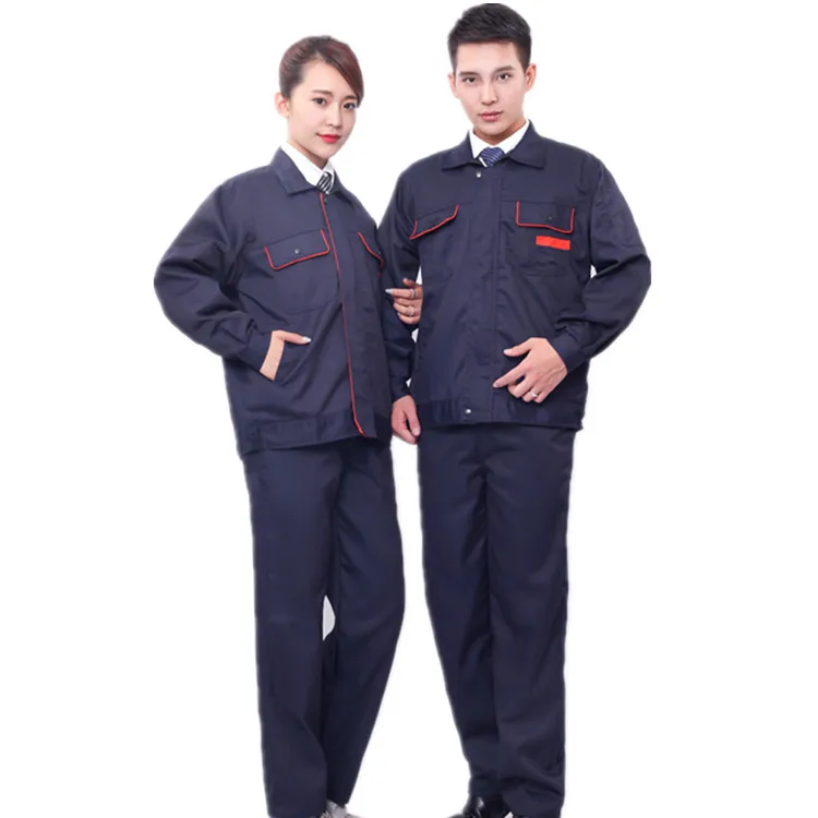 Nuevos conjuntos de ropa de trabajo, chaquetas y pantalones para hombres y mujeres, traje de trabajo para reparadores de máquinas, uniforme de trabajo general para taller de soldador - imagen 4