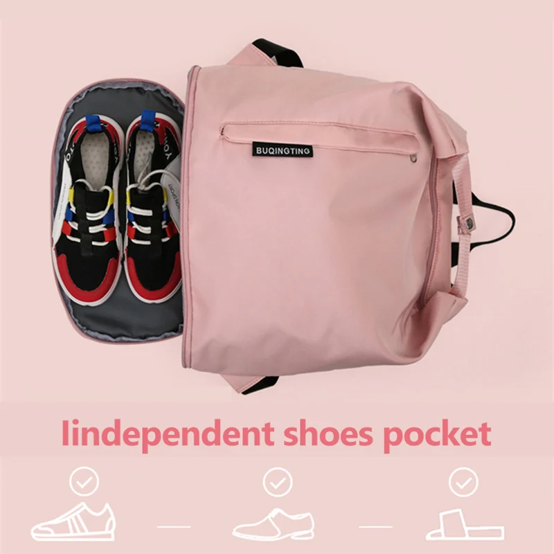 Mochila plegable para natación, bolsa seca y húmeda para acampar, bolsas deportivas de viaje para piscina, playa, traje de baño con zapatos, Bolsa Escolar de Fitness con bolsillo - imagen 4