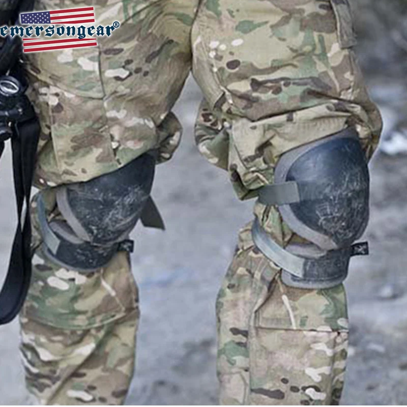 Emersongear-rodilleras estilo arco, rodilleras de combate, equipo de protección para deportes al aire libre, aventura, senderismo, Airsoft, caza, combate - imagen 3