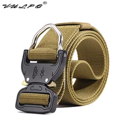 VULPO cinturón táctico de caza, cinturones tácticos de nailon ajustables con hebilla de Metal, accesorios de caza