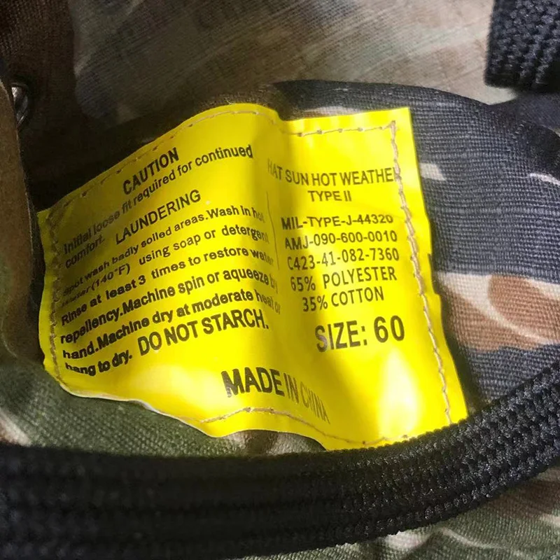 Nuevos deportes al aire libre sombrero de ala redonda táctica punto de tigre de la selva A-TACS desierto Digital MCAD camuflaje Color protector solar sombrero - imagen 4