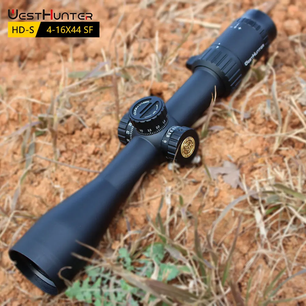 WESTHUNTER HD-S 4-16X44 SF mira telescópica para Rifle de caza Mil Dot mira telescópica táctica con reinicio cero rueda de paralelo lateral miras ópticas - imagen 3