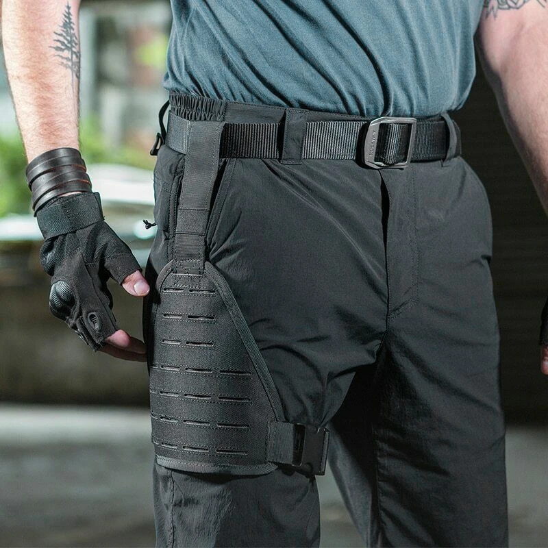 Plataforma táctica de pierna caída Molle, plataforma de muslo, soporte de pistola de Panel de pierna cortada con láser, adaptador de plataforma de muslo - imagen 3