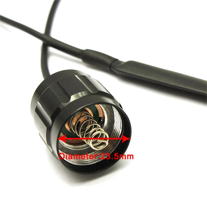 Interruptor de presión remoto de seguridad, piezas de linterna LED aptas para linterna LED 501B - imagen 5