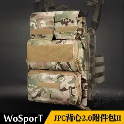 WoSporT Panel MOLLE táctico con cremallera para JPC 2.0
