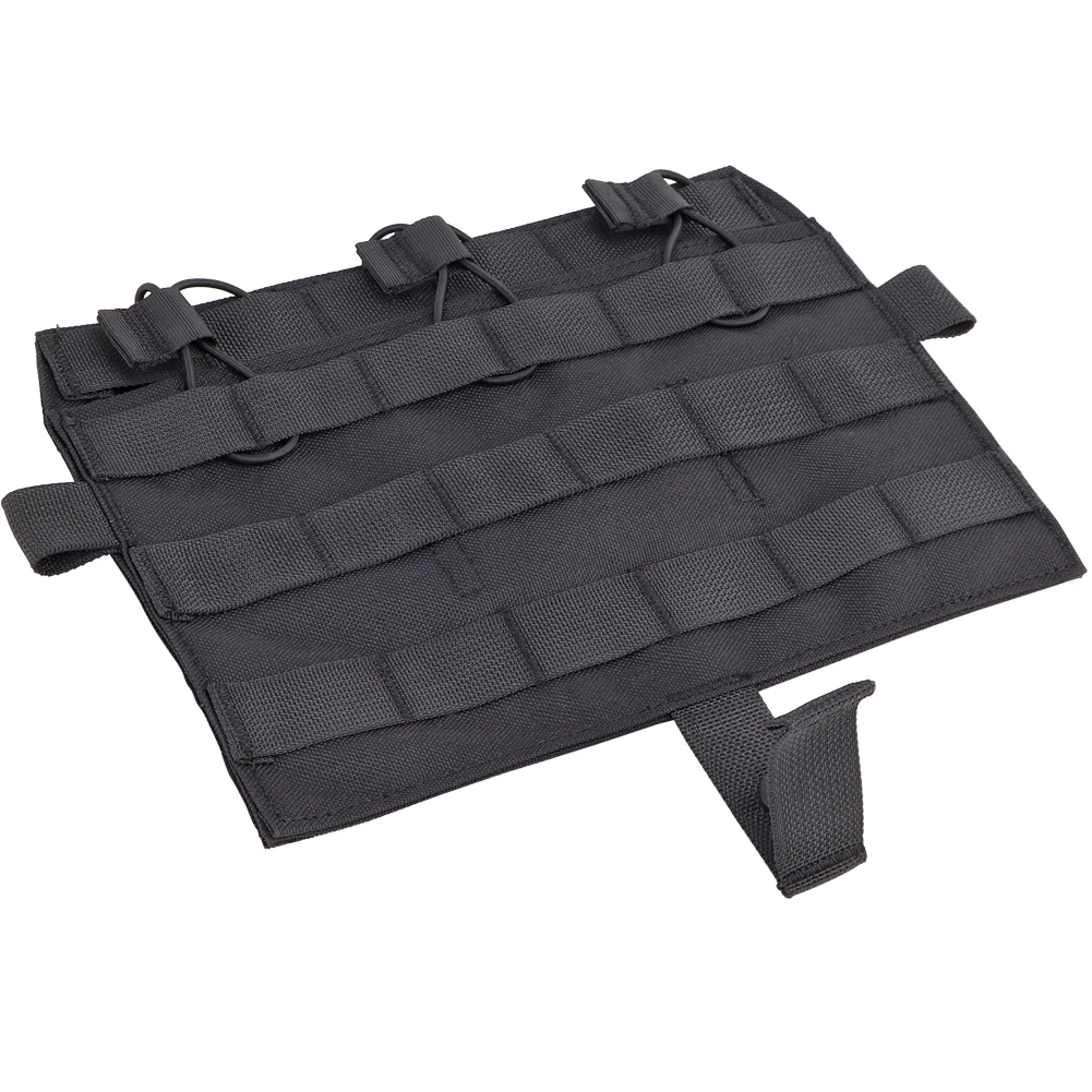 Placa frontal táctica desmontable, bolsa Triple para revistas, Panel MOLLE 5,56 M4 para chaleco AVS JPC, accesorios de caza Airsoft de nailon - imagen 4