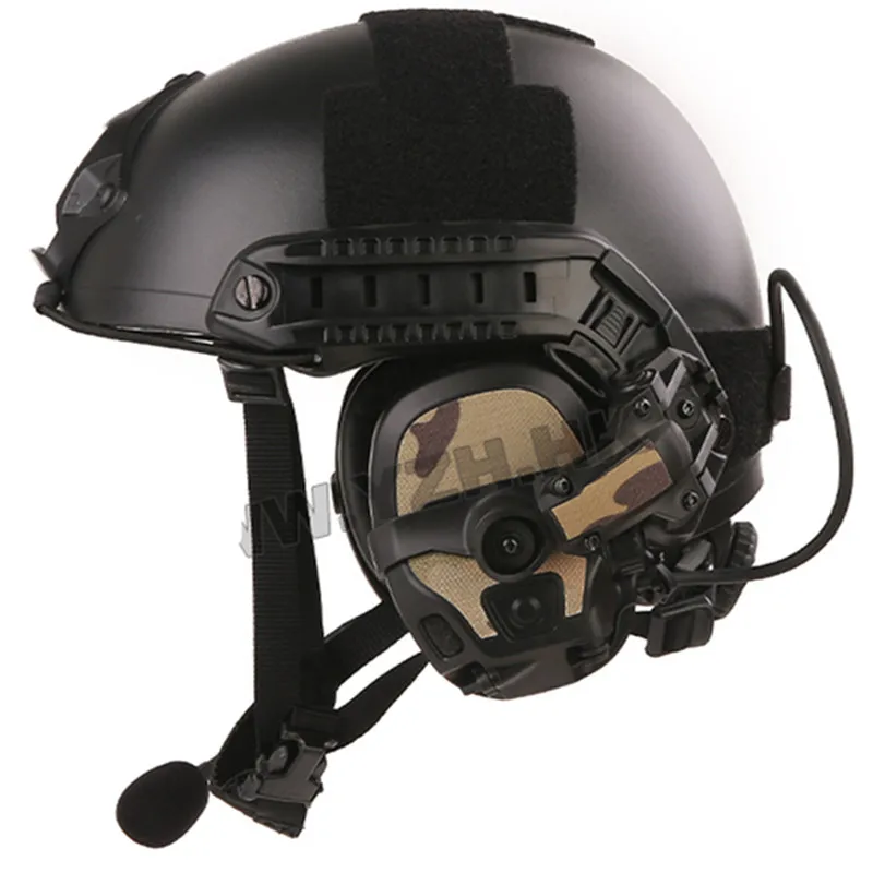 Auriculares de reducción de ruido para captación de casco, auriculares de comunicación táctica para tiro, caza, Airsoft, amplificador multimodo mejorado - imagen 3