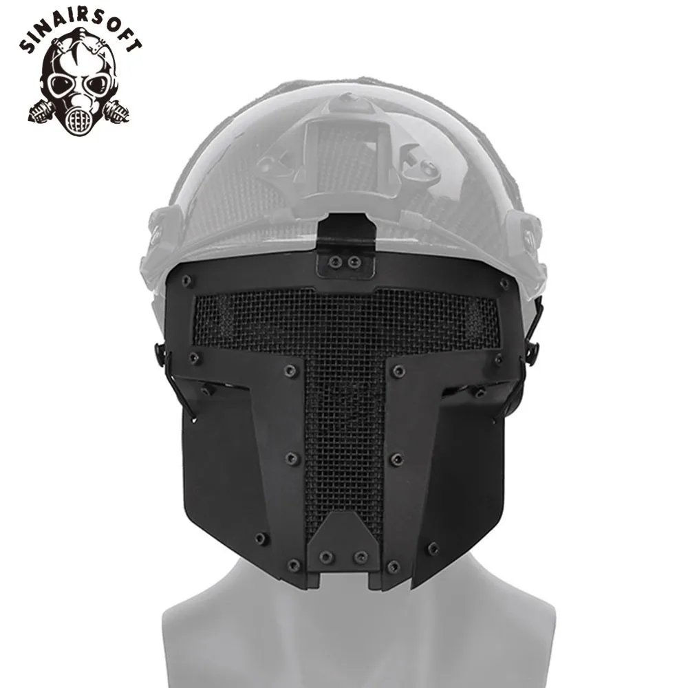 SINAIRSOFT-mascarilla táctica TPE de liberación rápida, máscara facial completa para ciclismo al aire libre, deportes de tiro, equipo de protección de caza - imagen 3