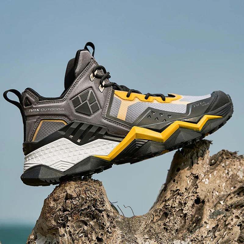 Rax zapatos de senderismo para hombre, zapatos de escalada para deportes al aire libre, zapatos de caza, zapatillas de Trekking cálidas, botines, zapatos tácticos impermeables - imagen 4