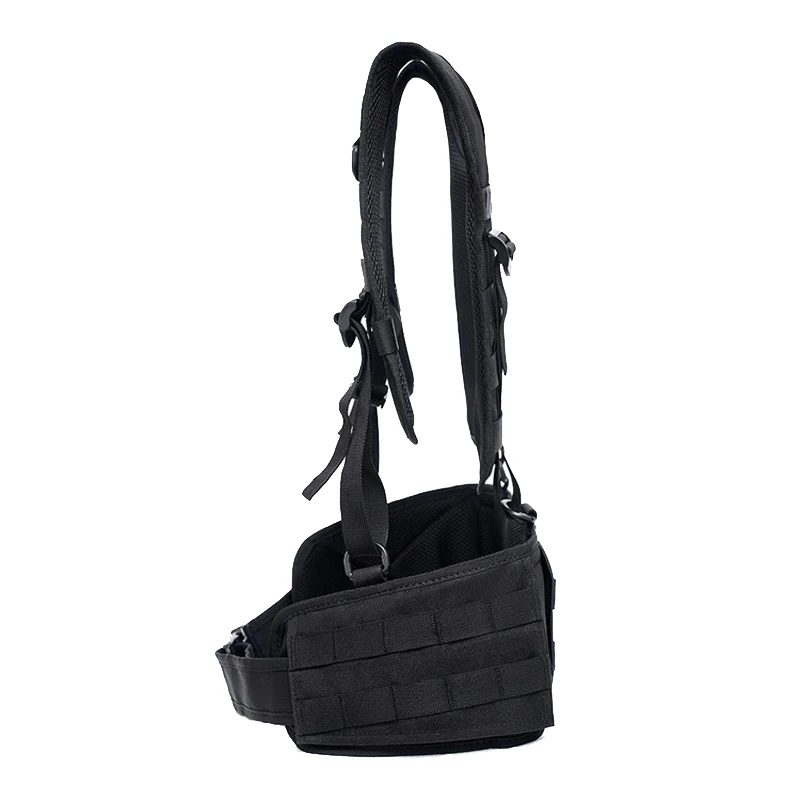 Chaleco táctico militar con cinturón, arnés para adiestramiento al aire libre, armadura corporal de combate, chaleco de caza, chaleco de aparejo de pecho Airsoft para Paintball - imagen 3