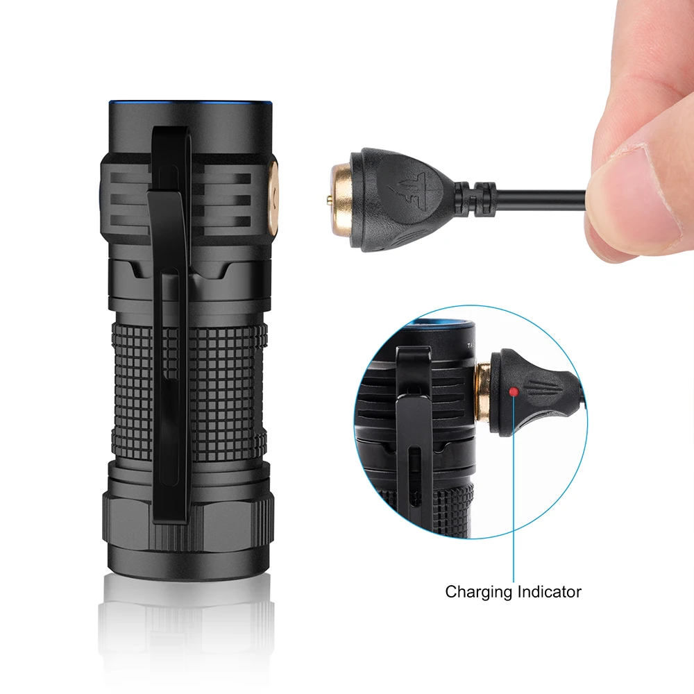 Trustfire Cable de carga magnético inteligente MW1 para Trustfire MC1 MC12 MC18 MC3 MC5 linterna y E18R E30R HM65R - imagen 3