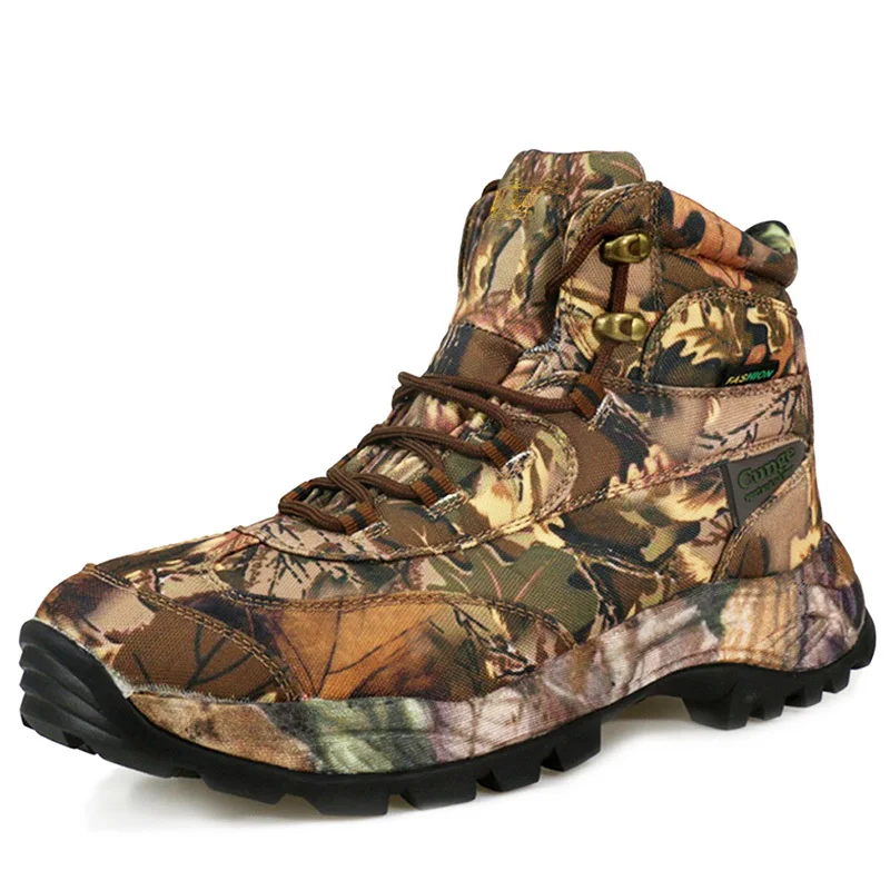 Primavera invierno deporte al aire libre zapatos de senderismo para hombres impermeable entrenamiento masculino Camping combate batalla caza montaña hombres botas militares - imagen 2