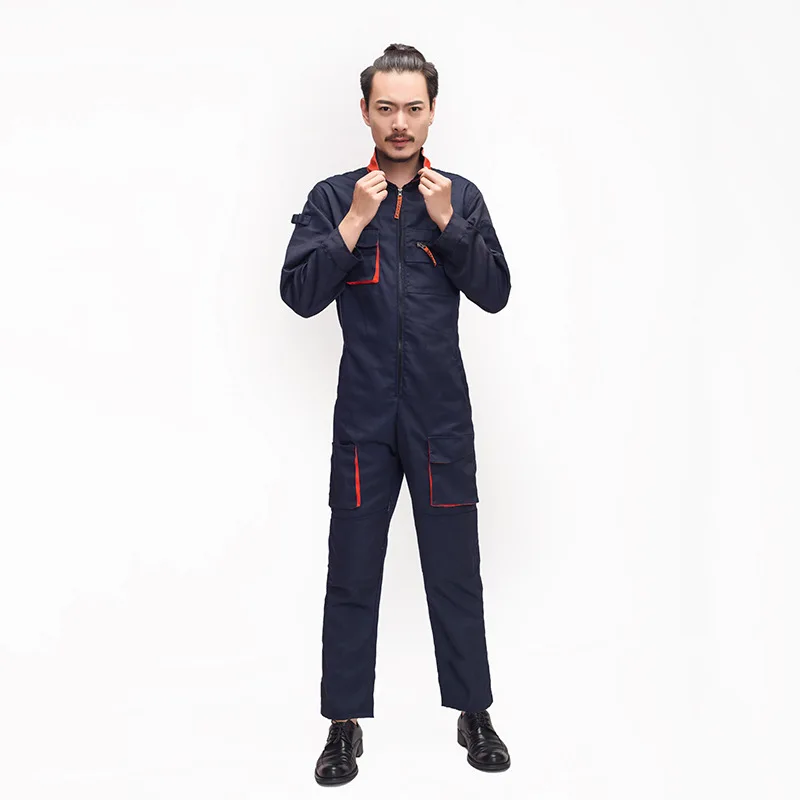 Mono Vintage Harajuka para hombre, peto Cargo de manga larga con cremallera y bolsillos, mono holgado informal de talla grande a la moda - imagen 3