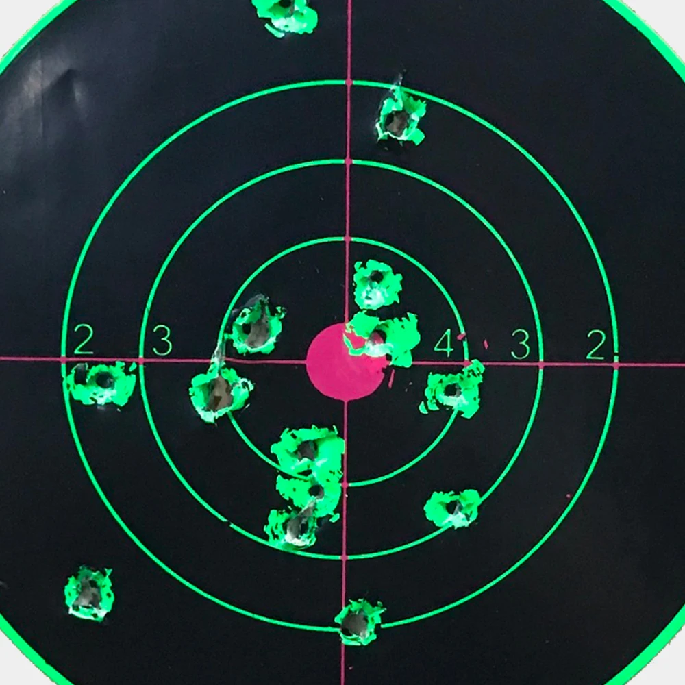 10 Uds. Pegatinas de objetivos de 5,5 pulgadas, objetivo de flores contra salpicaduras, objetivo de disparo colorido, adhesivo de reactividad, objetivo de disparo - imagen 5