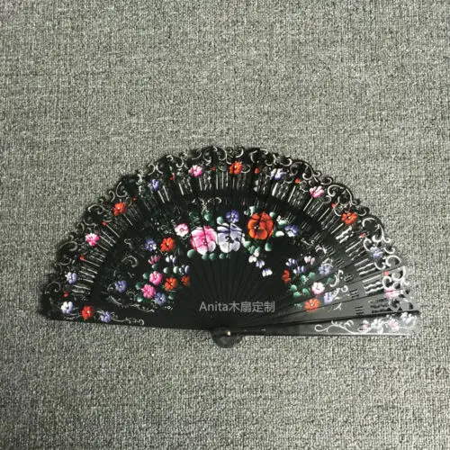 Abanico Flores - Accesorio baile