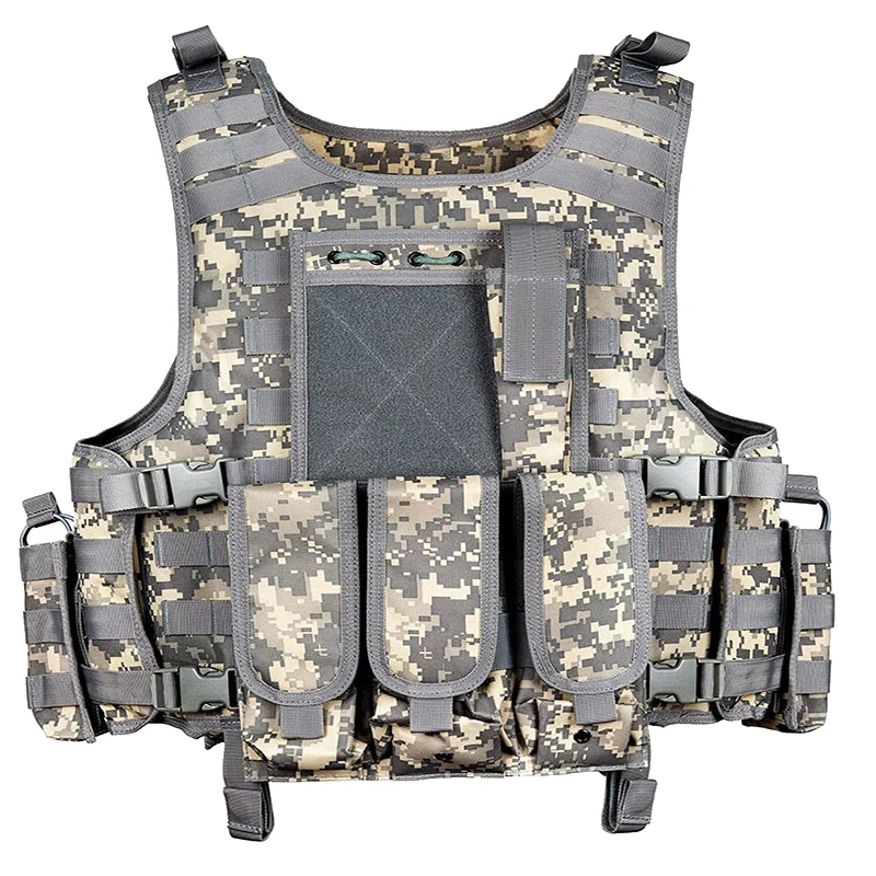 Chaleco táctico militar anfibio, chaqueta con hebilla de caza, Revista a bordo, pistola de aire, Paintball CS, protector ligero - imagen 2