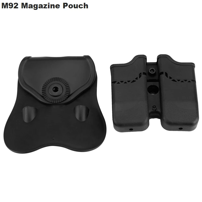 Bolsa de doble revista para caza, Glock17/19/360, Beretta 92/96/USP 22/23 PX4 H & K, funda para pistola, 1911 grados - imagen 4
