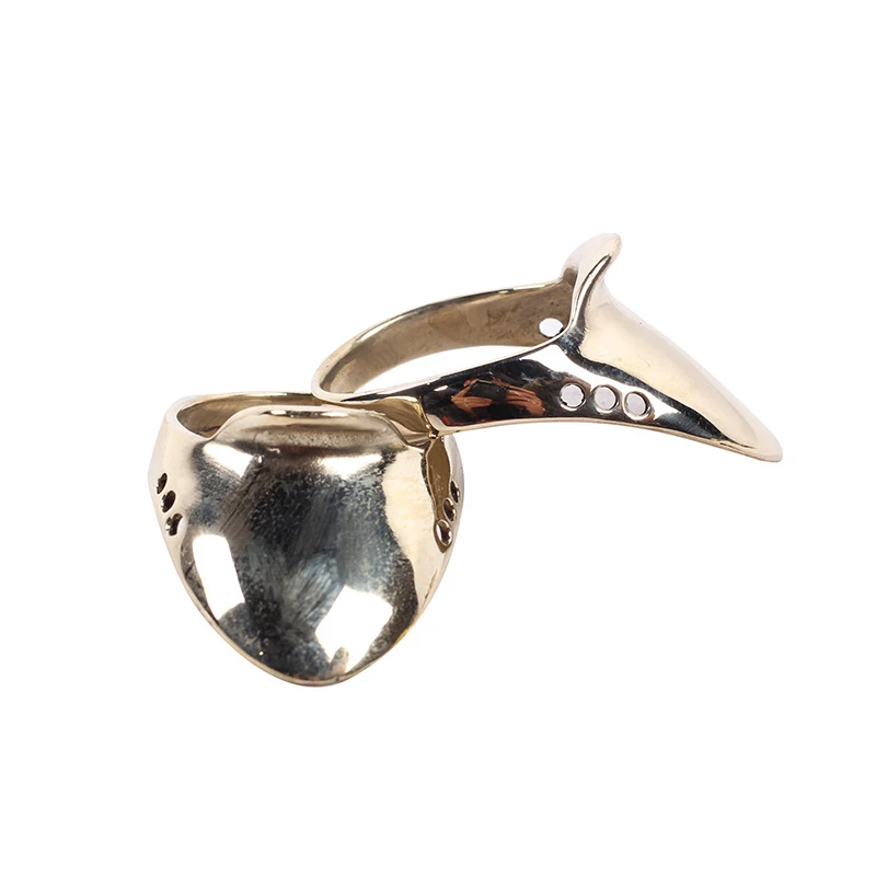 Anillo de pulgar para tiro con arco, protector de dedo, lengüeta para dedo, seguro para dedo, arco al aire libre, flecha, accesorios de tiro de caza, 1 ud. - imagen 5