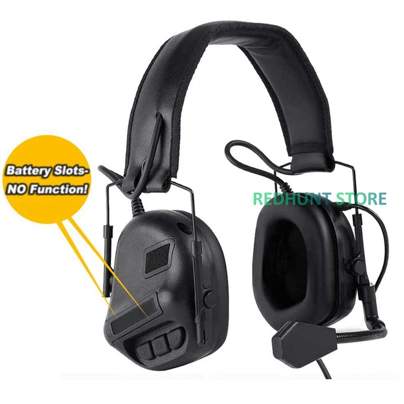 Gen5 auriculares tácticos de caza, cascos de juego de guerra para Radio militar, Walkie Talkie sin función de cancelación de ruido - imagen 3