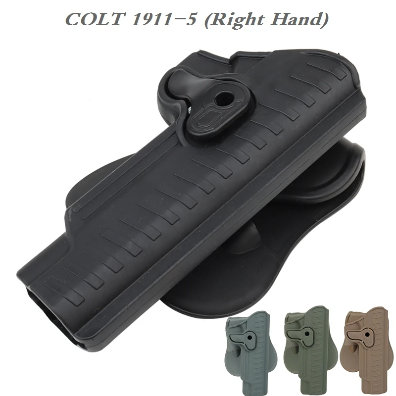 COLT 1911-funda de pistola para cinturón, funda de pistola de combate, bolsa táctica, chaleco Molle, accesorios