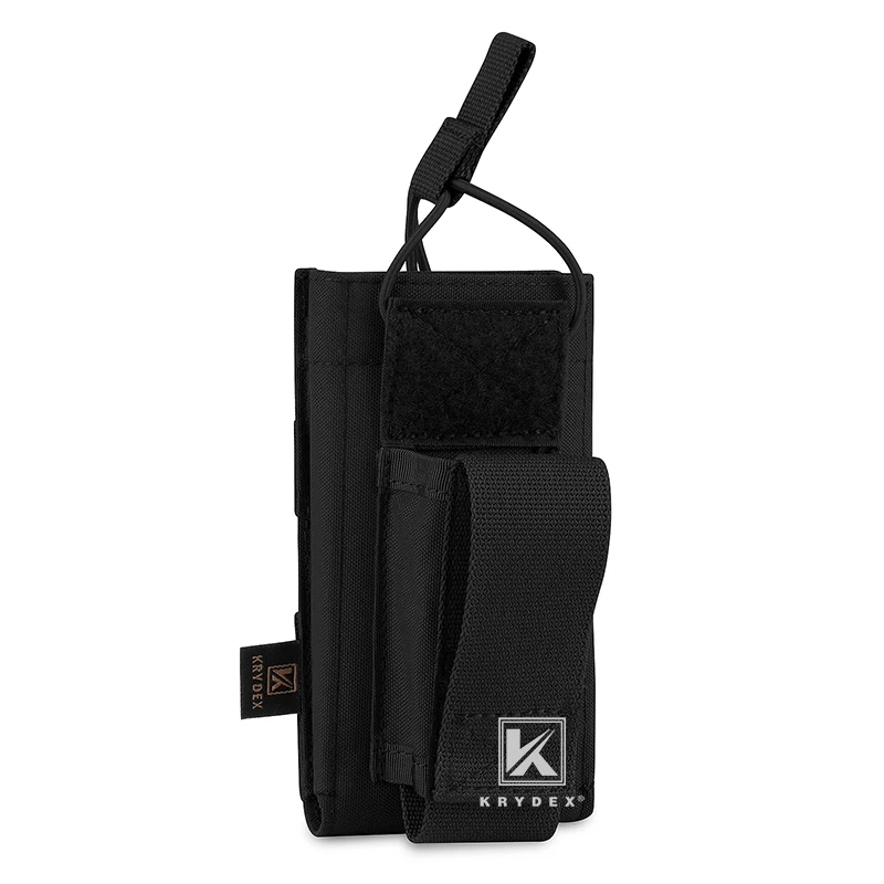 KRYDEX-Bolsa de munición para Rifle táctico y pistola, portarevistas MOLLE /PALS de 9mm, 5,56, color negro - imagen 3