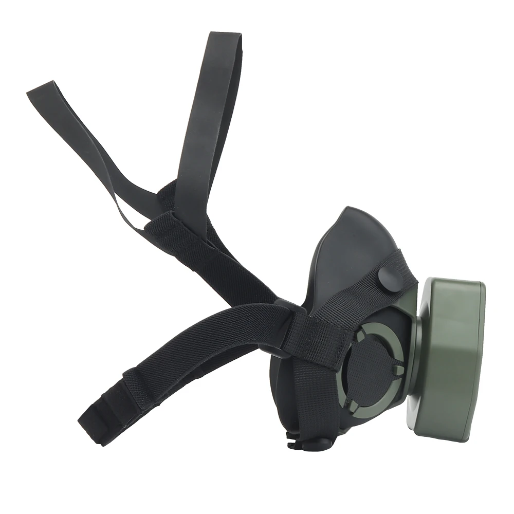 Media máscara de tiro de Paintball, filtro reemplazable, antipolvo, SOTR, respirador táctico de operaciones especiales, accesorios para Airsoft - imagen 4