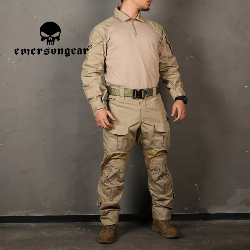 Emersongear-camisas tácticas de combate G3 para hombre, conjunto de uniforme de asalto de Paintball, ropa de entrenamiento, Tops, Airsoft, deportes, senderismo - imagen 3
