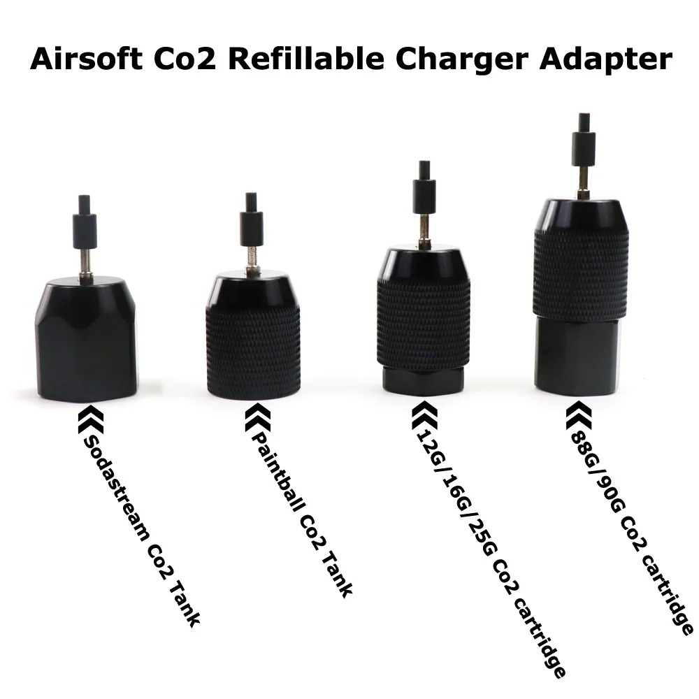 Nuevo Adaptador de Cargador de Agujas para Recarga de CO2, Compatible con Tanque de CO2 G1/2, Cartucho 3/8-24UNF, Cilindro de CO2 para Soda