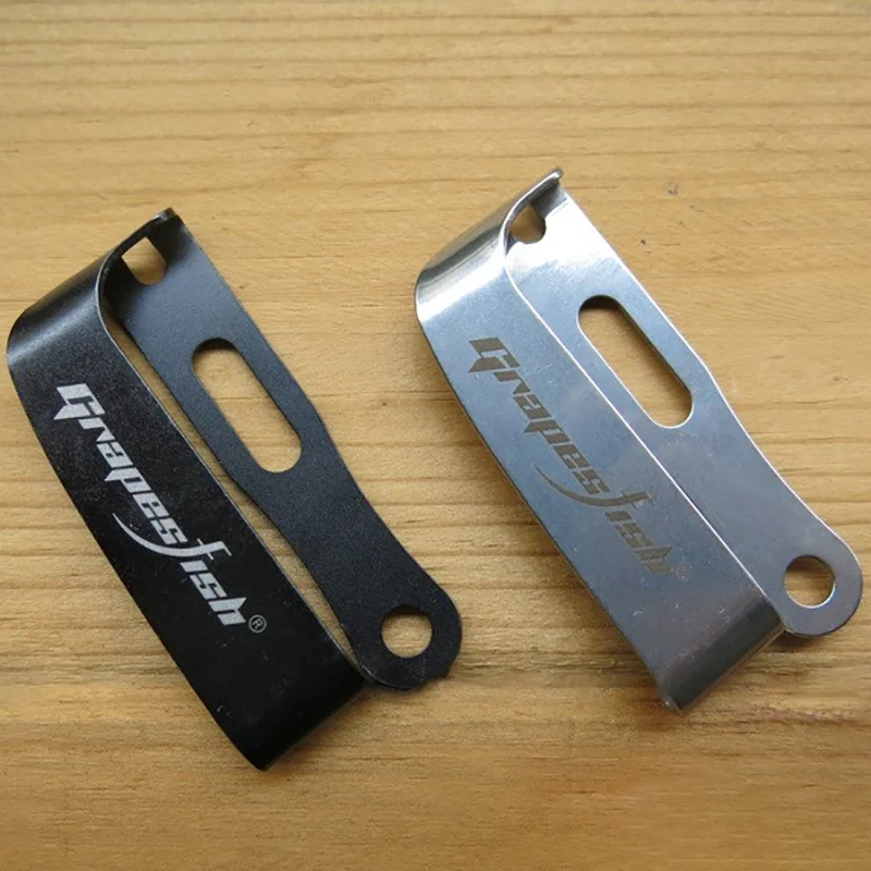 Juego de abrazaderas de bolsillo de cintura de Clip trasero de acero inoxidable, alicates para cuchillos, herramientas EDC, Kydex vaina, accesorios de fabricación de bricolaje, herramientas, 1 Juego - imagen 2