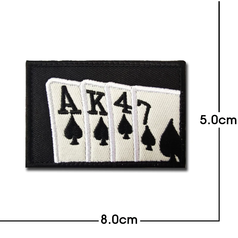 Parches de advertencia de paz para siempre leales, insignia creativa bordada, brazalete con gancho, pegatinas 3D para chaqueta y mochila - imagen 3