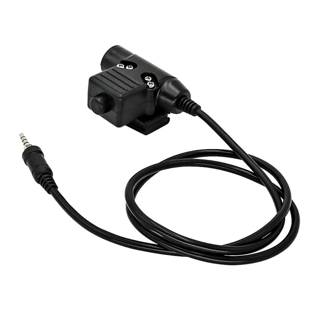 Yaesu-Adaptador de auriculares tácticos para walkie-talkie, enchufe para Yaesu Vertex VX-6R, VX6R, VX7R, FT-270, VX-7R, VX-127, U94, Ptt - imagen 3
