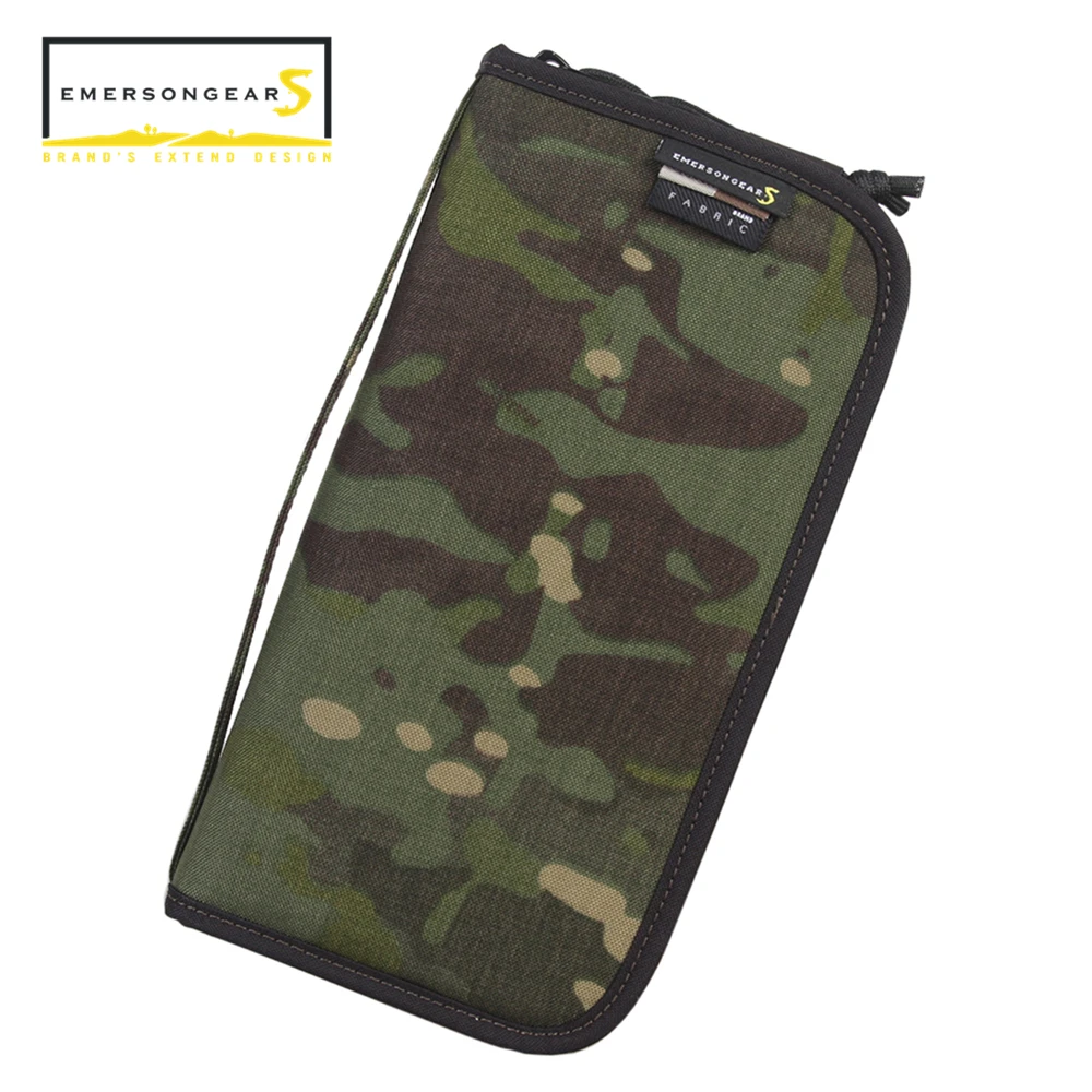 Emersongear S-cartera de negocios, bolso largo de estilo táctico, de nailon, resistente al agua, para tarjetas de teléfono, pasaporte, bolsa con cremallera - imagen 5