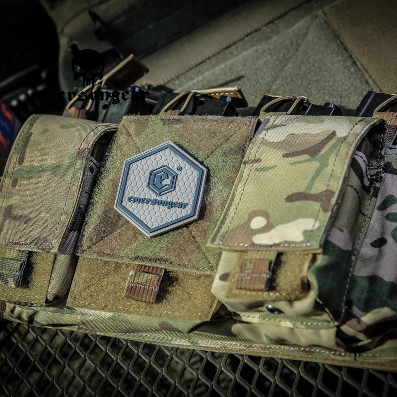 Emersongear táctico MF estilo Gen IV para Placards 556 bolsa para revistas bolsas Mag Airsoft caza al aire libre para aparejo de pecho Nylon - imagen 5