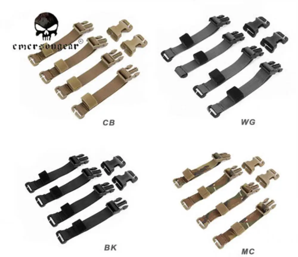 Emersongear-Kit adaptador de aparejo de pecho a chaleco táctico, correas para portador de placa Molle, accesorios adaptadores de caza y senderismo EM7330