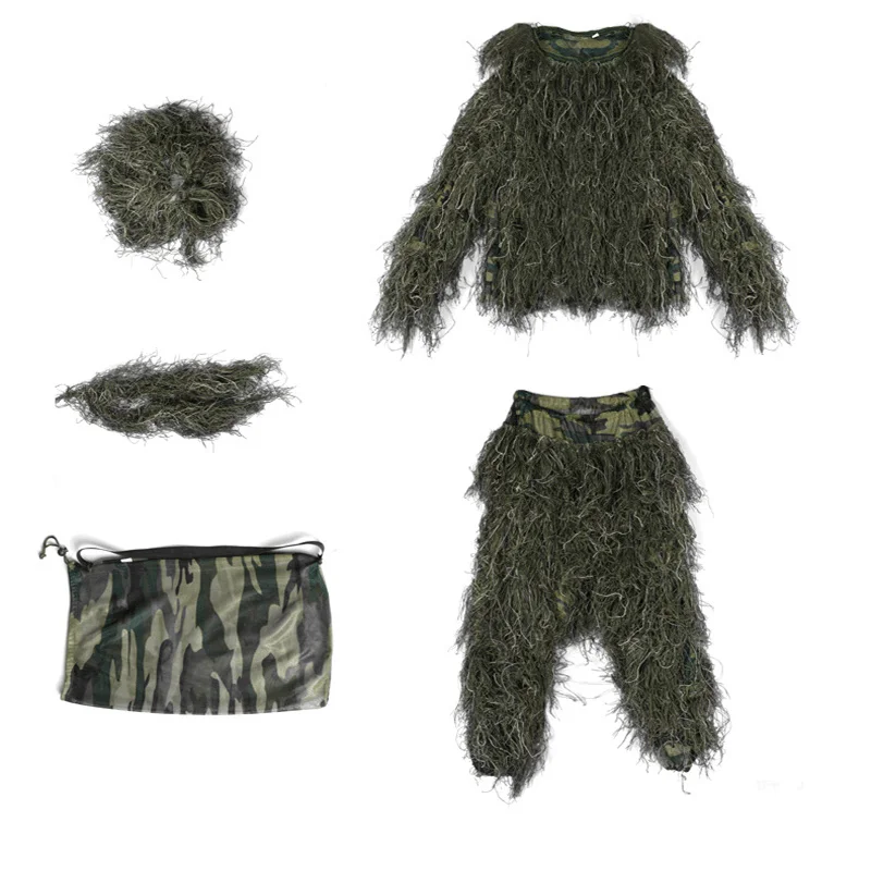 Trajes de camuflaje 3D Ropa de bosque Trajes Ghillie - imagen 5