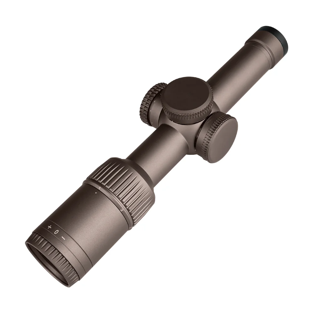 Mira telescópica táctica para Rifle, visor óptico magnificador para caza con montura de doble riel de 20mm para tiro al aire libre, 1-6x24 HD, novedad - imagen 3