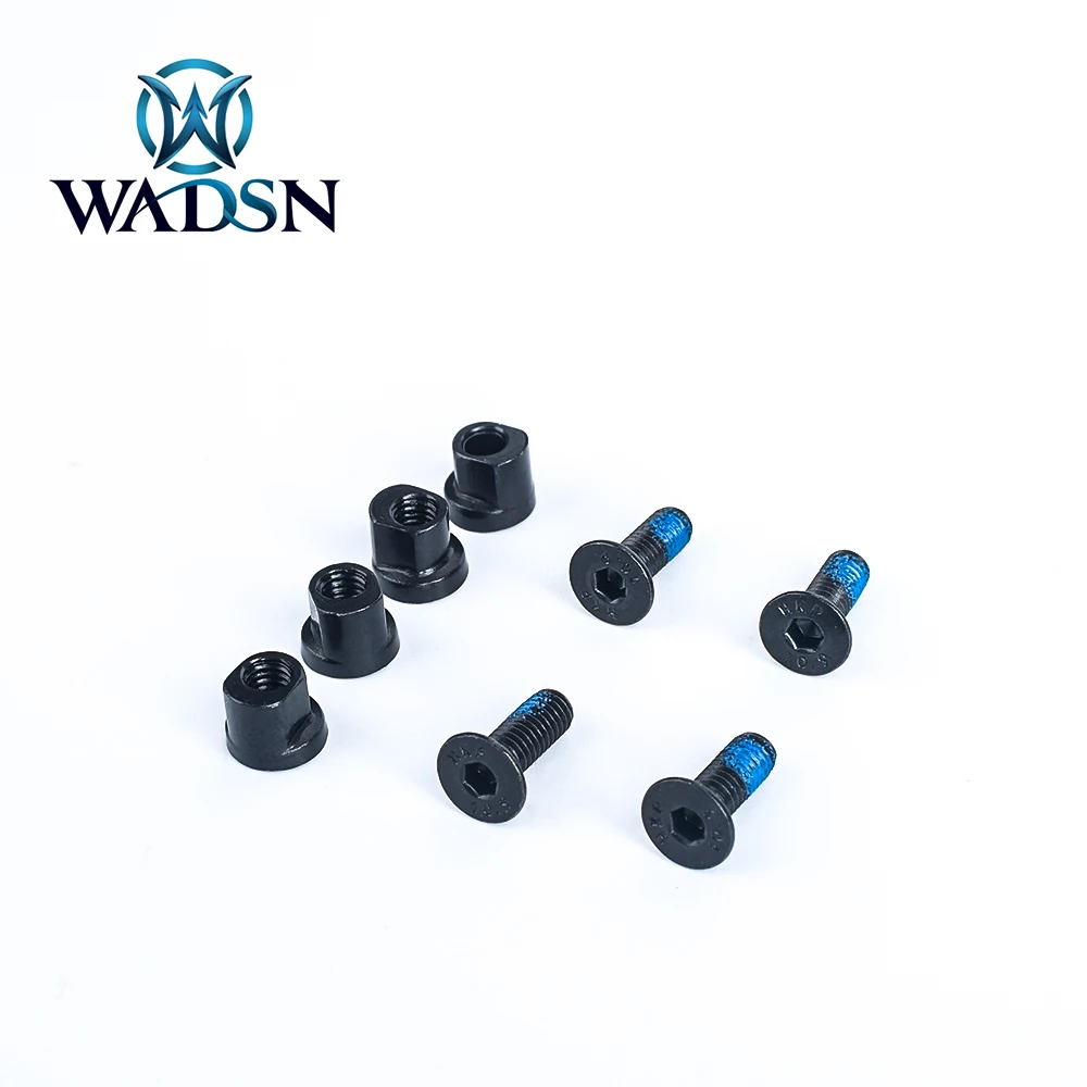 WADSN-M-LOK táctico y Keymod, juego de tornillos largos para caza M4, protector de mano, Panel de riel, tuerca de tornillo, accesorios para Airsoft, 4 juegos por paquete - imagen 3