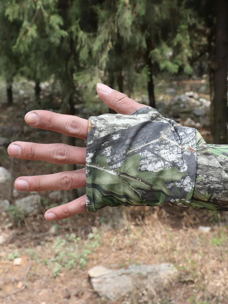 Chaqueta con capucha de camuflaje para caza y pesca, chaqueta transpirable de secado rápido para exteriores, chaqueta de protección solar antisudor para verano - imagen 3