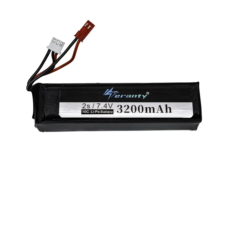 1-3 uds 7,4 V 3200MAH batería recargable para transmisor Frsky Taranis X9D Plus 7,4 V Lipo batería accesorios de juguete - imagen 4