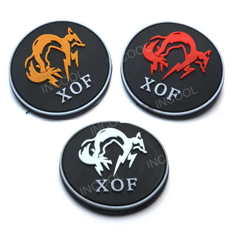 Parches bordados de PVC FOX, parche militar táctico, insignias bordadas de goma de combate para ropa, mochila, chaquetas - imagen 3