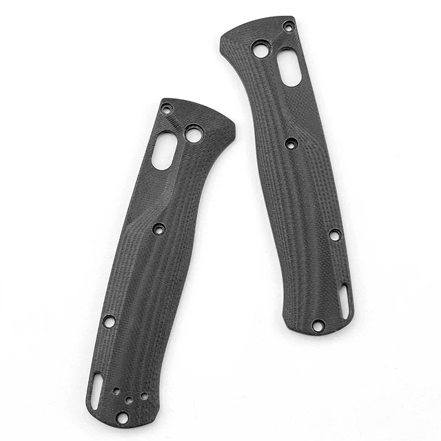 Un par de accesorios para cuchillos plegables, empuñaduras de mango de vástago con escamas G10 personalizadas para BM Bugout 535 - imagen 3