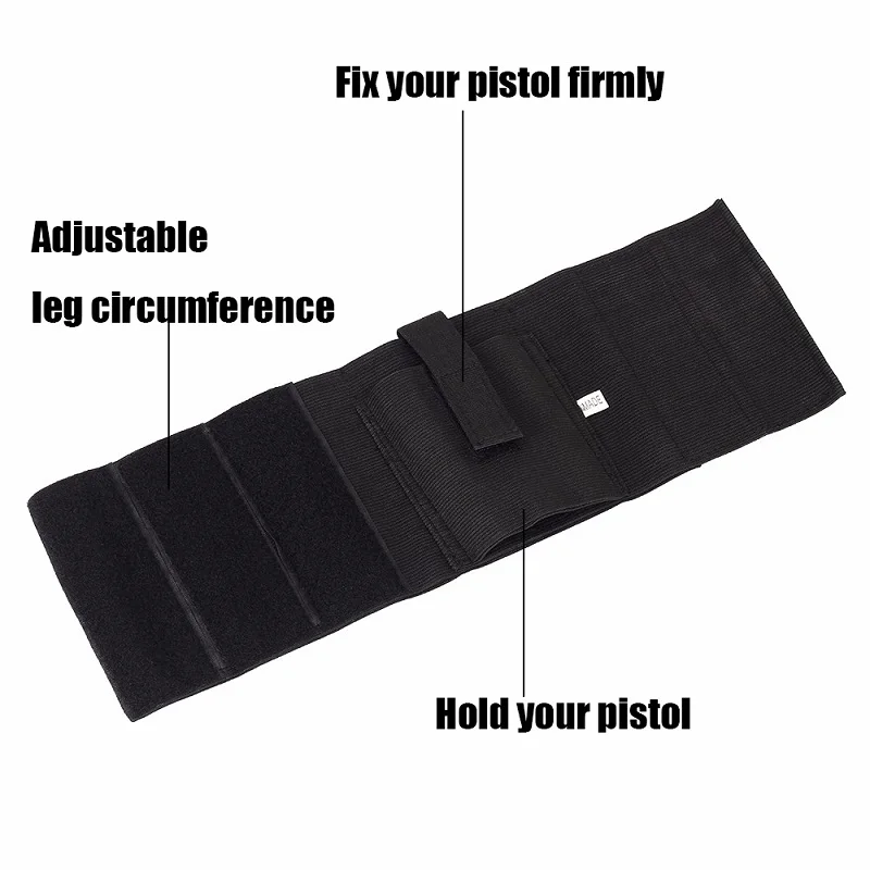 Pistolera de tobillo para hombre, pistola táctica militar ajustable con bolsa de cargador para LCP LC9 PF9 SIG 223 SCCY 9mm - imagen 3