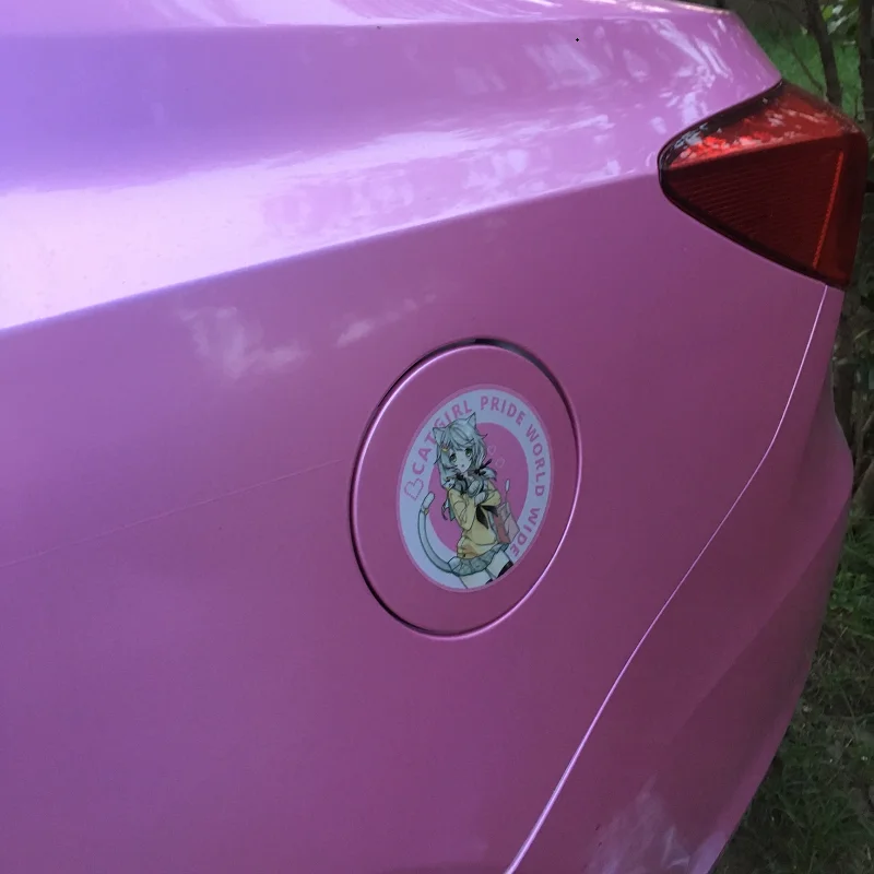Pegatinas reflectantes de gato NYA para portátil, maleta y auto - imagen 3