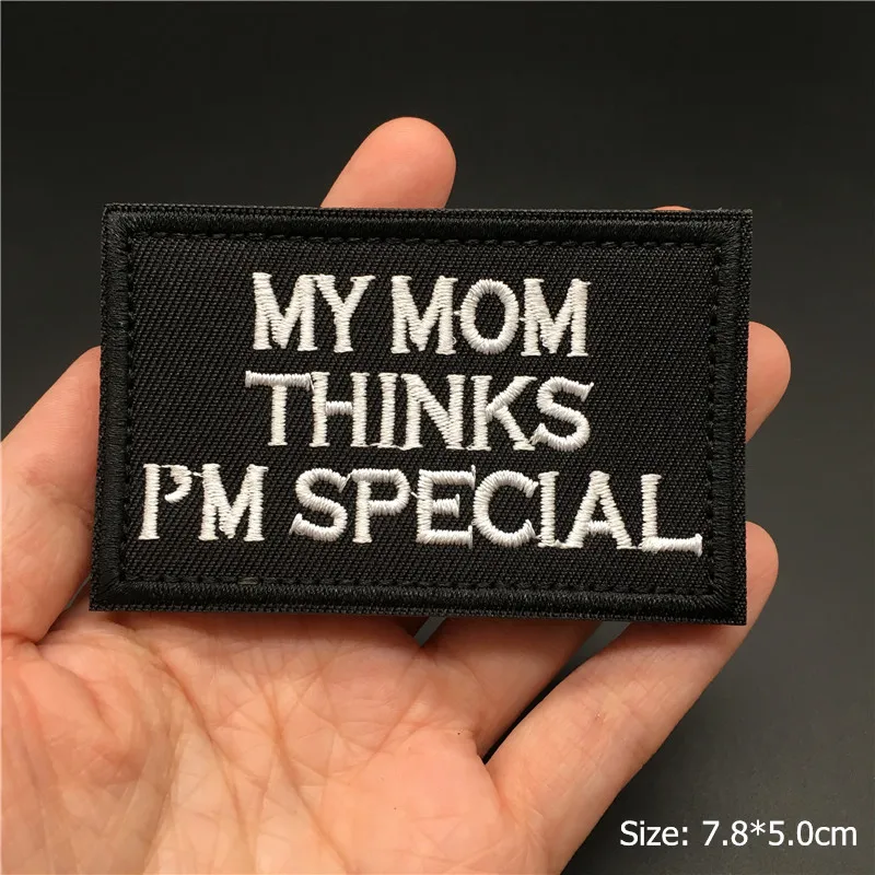 MY MOM-Parches con texto para ropa, tiras bordadas para ropa, pegatinas, apliques de costura, insignia de mochila - imagen 5
