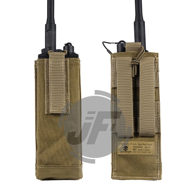 Emerson CP Style-bolsa táctica MOLLE MBITR para Radio, bolso Universal para Walkie Talkie, bolsillo con gancho y bucle, chaleco AVS JPC - imagen 3