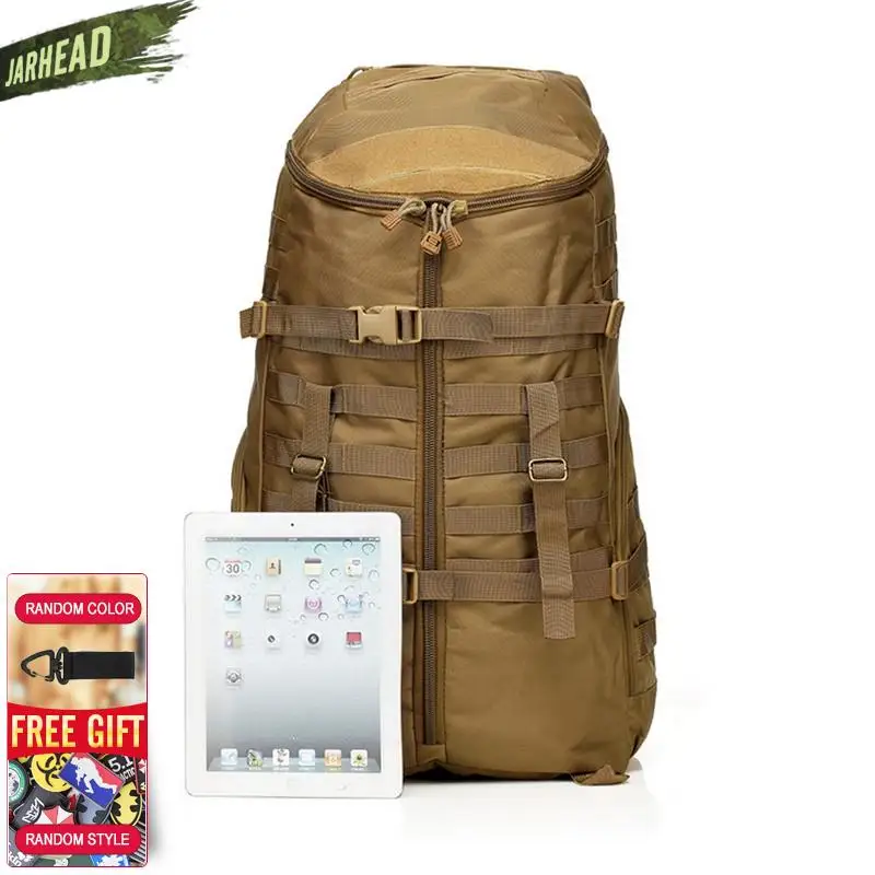 ¡Grande! Mochila de asalto táctica militar de 55L, mochila grande para acampar al aire libre, caminar, senderismo, deporte, multifunción - imagen 4