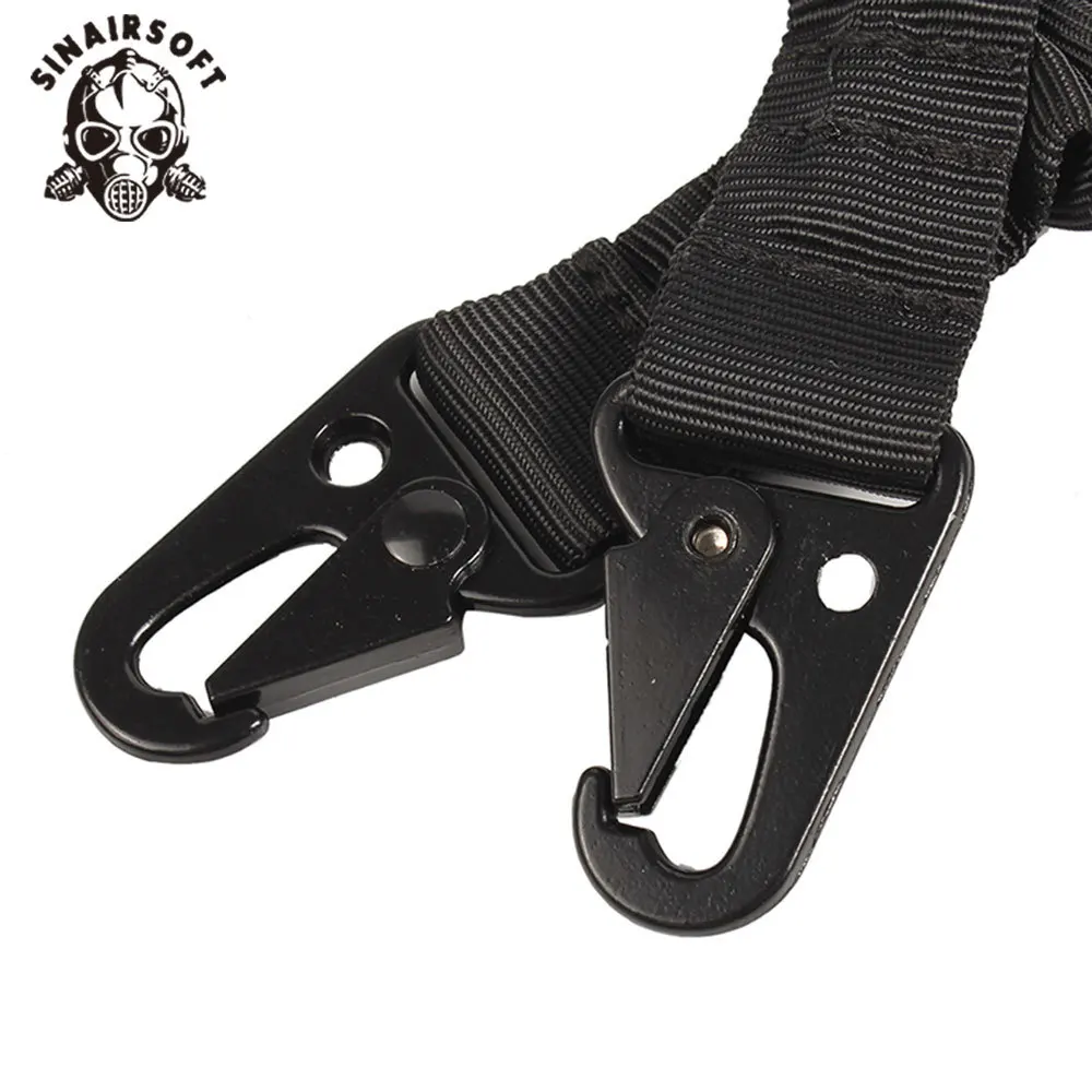 Correa de hombro para pistola táctica de 2 puntos, cabestrillo para Rifle al aire libre con hebilla de Metal QD, cinturón para pistola de escopeta, accesorios para pistola de caza - imagen 5