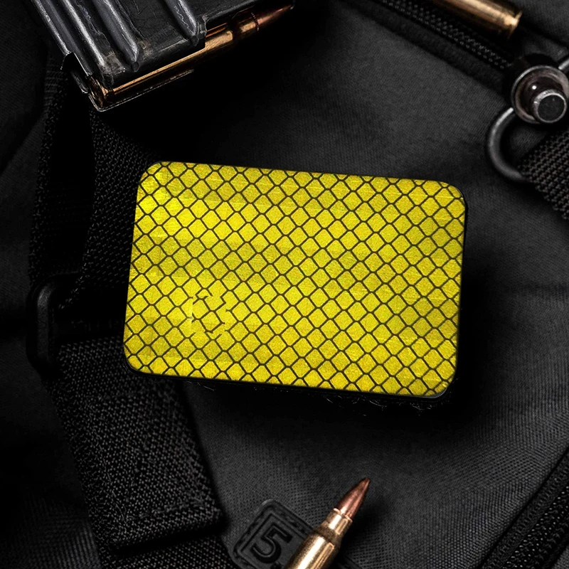 Parche de advertencia nocturna de seguridad, pegatinas reflectantes, tira luminosa, insignia de identificación colorida del vehículo, apliques militares - imagen 4