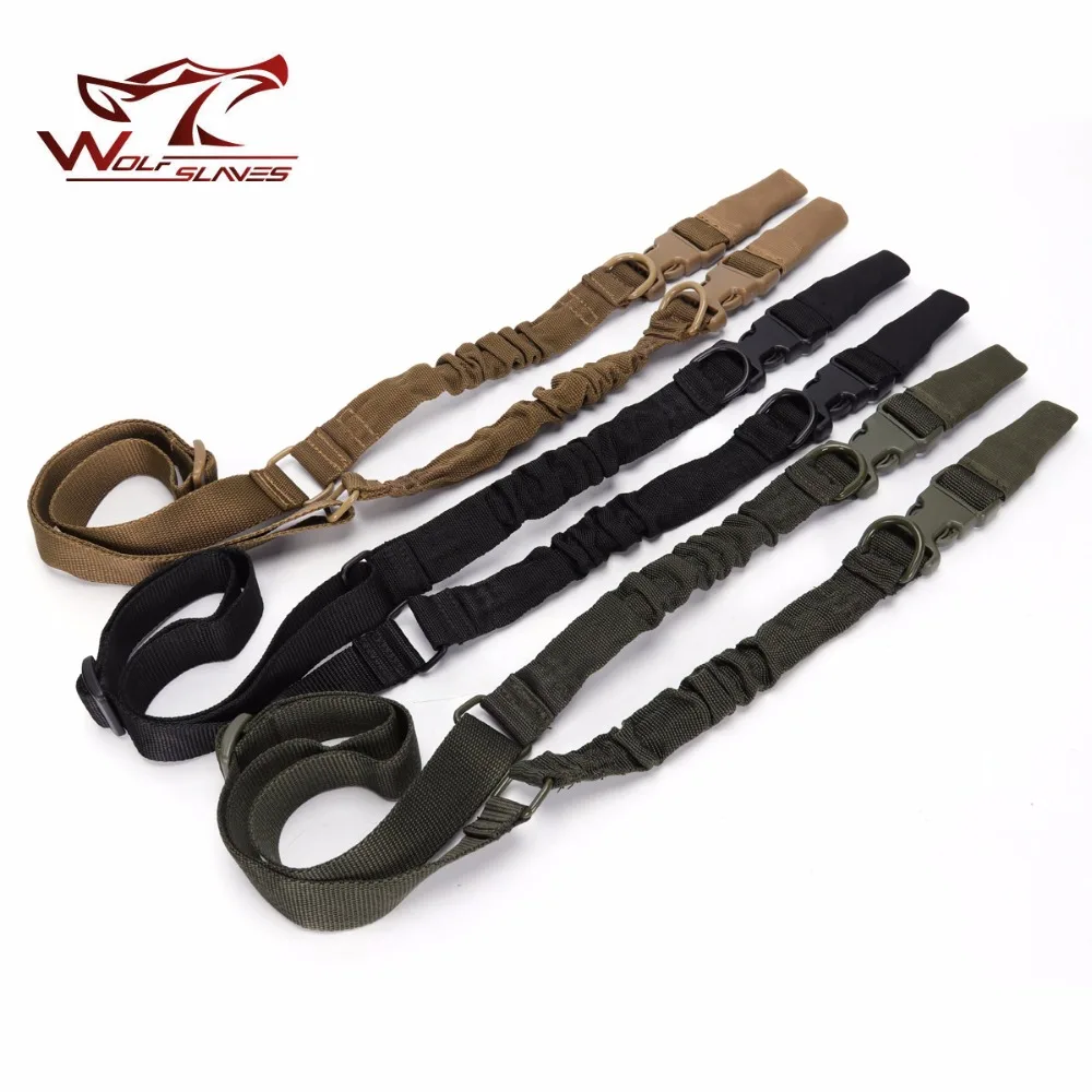 Nuevo Eslinga táctica para Rifle de dos puntos, correa de nailon pesado para caza, soporte para Airsoft, eslinga para Rifle Bungee, hebilla de Metal QD - imagen 3